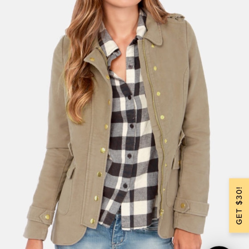 Lulu's Taupe Jacket - Picture 2 of 9